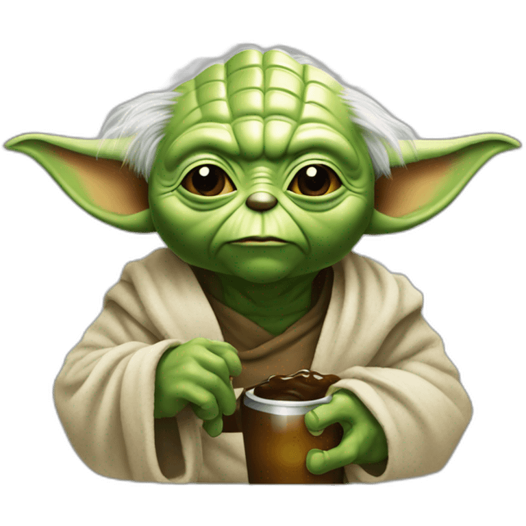 Yoda-dreak-a-Beer emoji