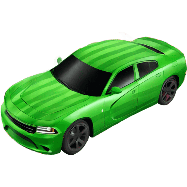 Watermelons Dodge Charger modern emoji