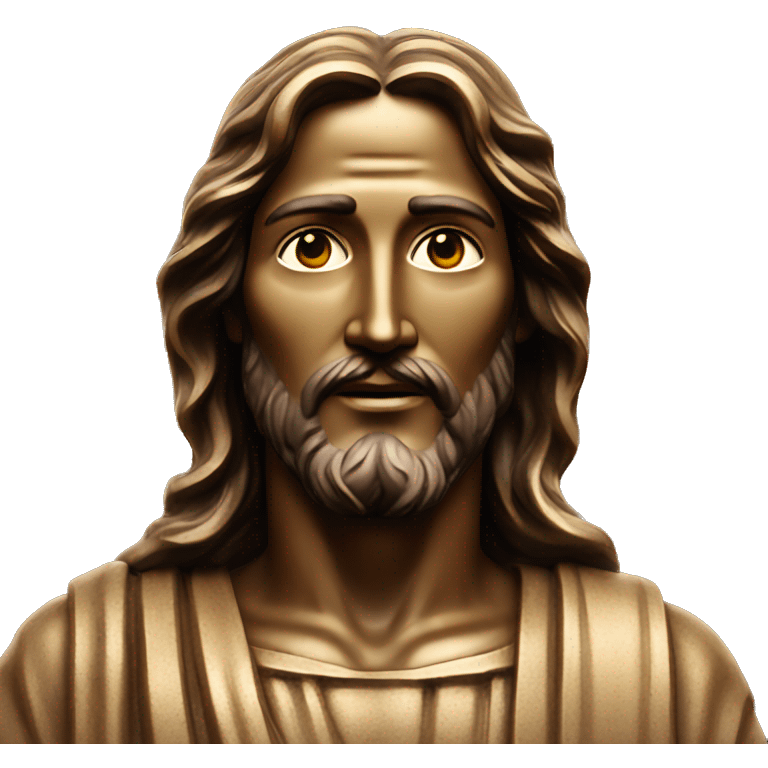 bronze jesus statue emoji