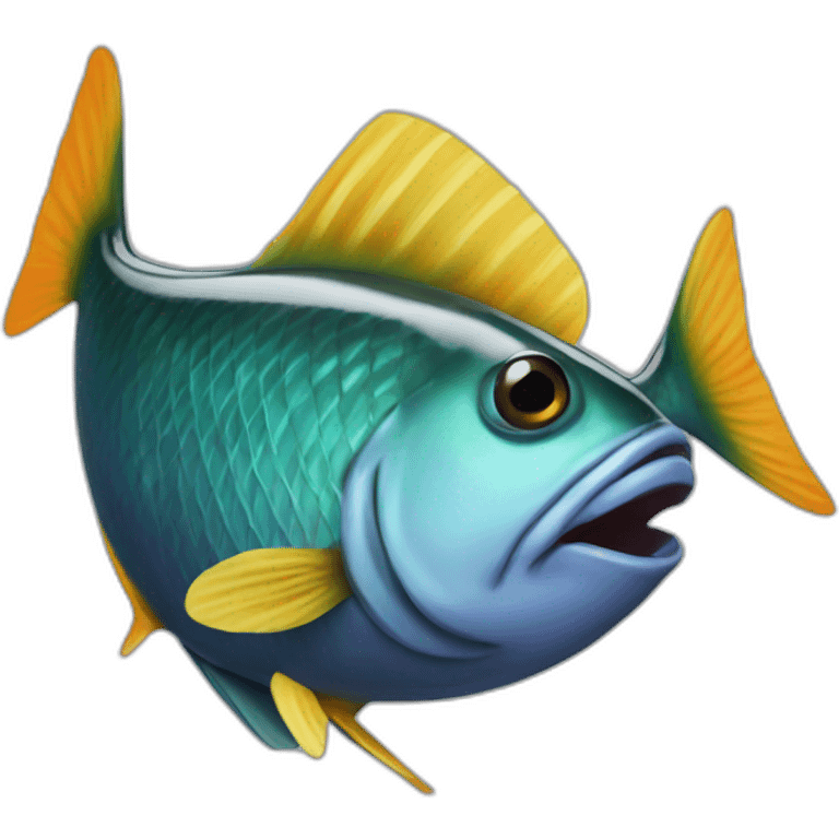 Poisson noir emoji