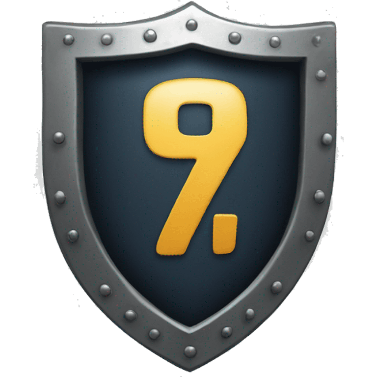 Shield with the number 6 emoji