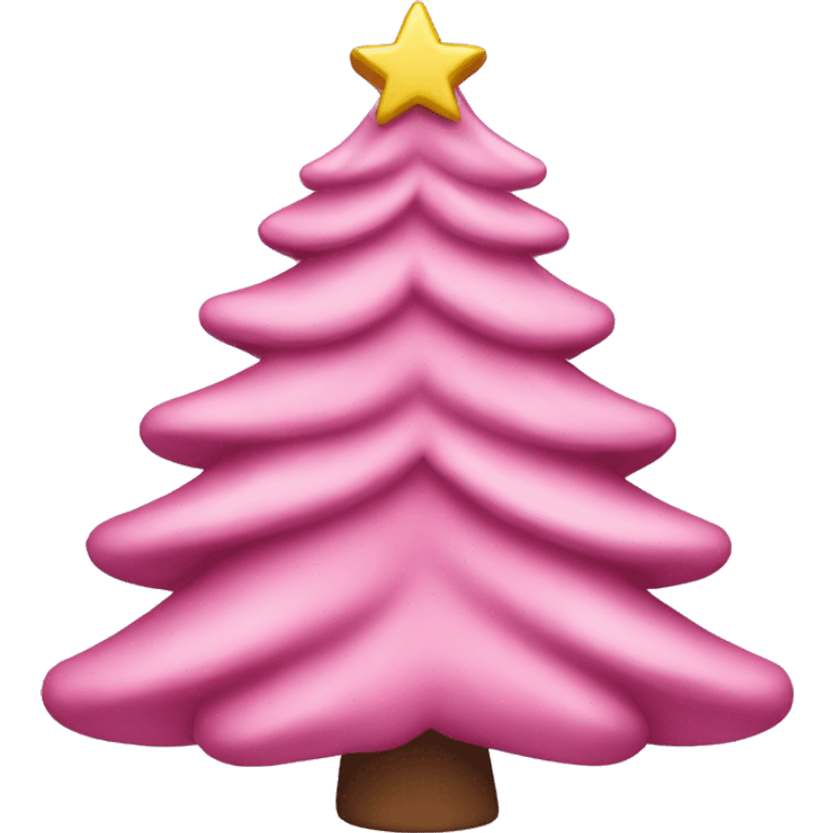 Sapin Noël rose  emoji