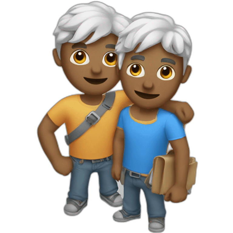 two creativity guys emoji