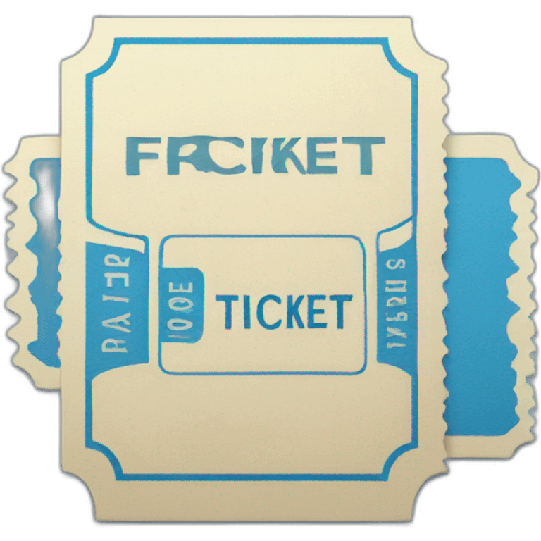 blue ticket emoji