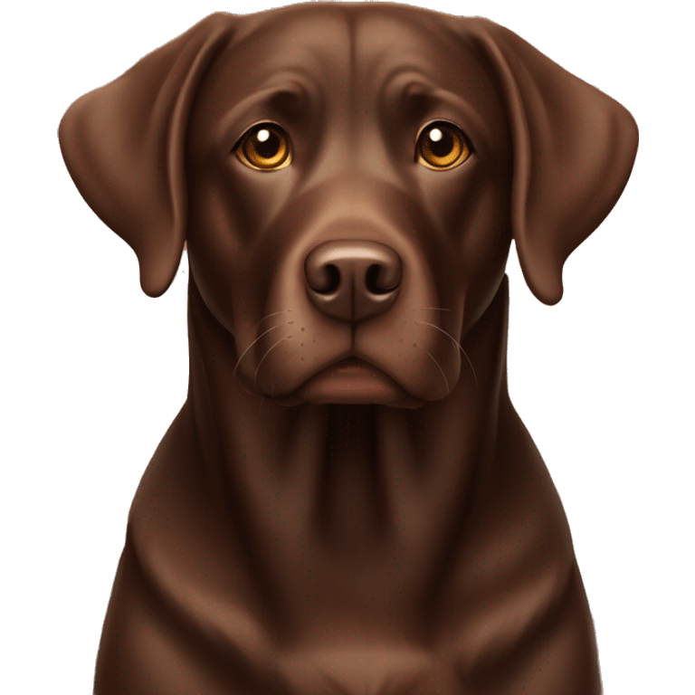 Chocolate lab emoji