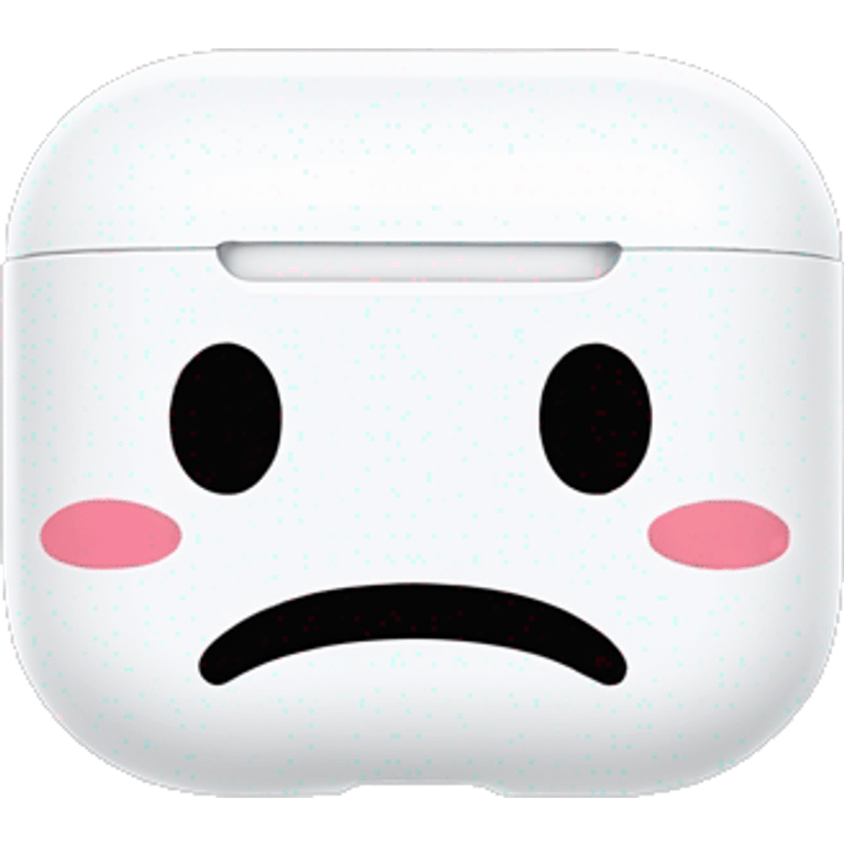 regular , all white airpod pro case  emoji