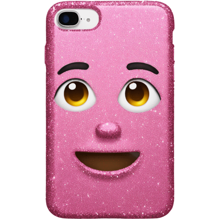 iPhone 16 plus pink glitter  emoji