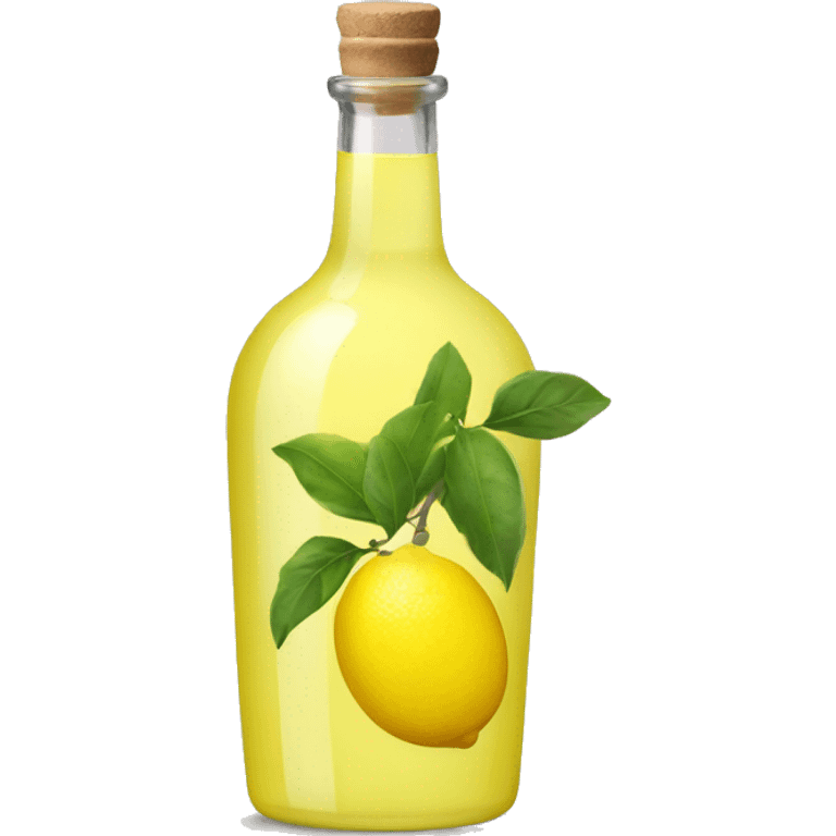 a single bottle of limoncello emoji