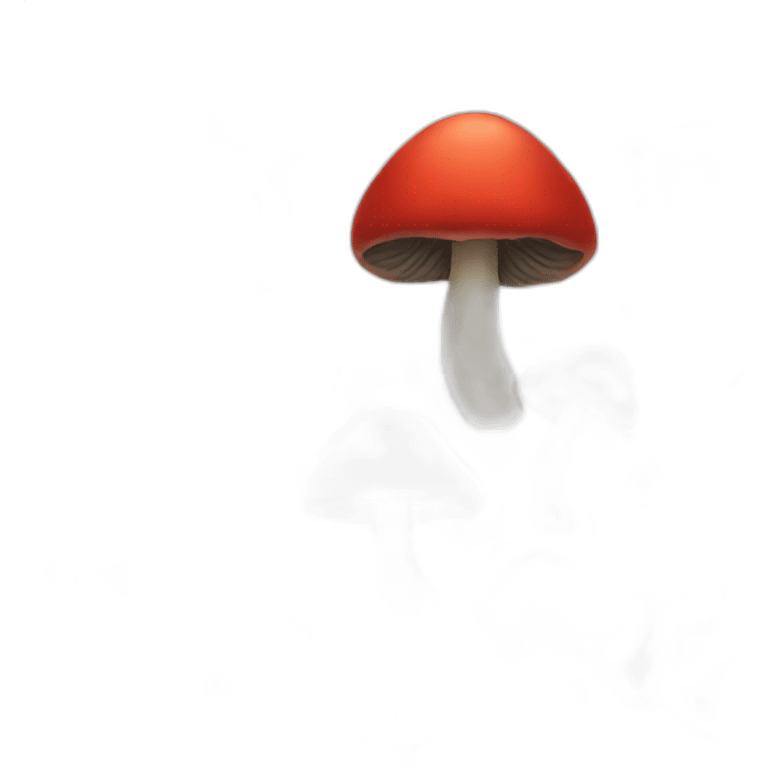 Black and red mushrooms  emoji