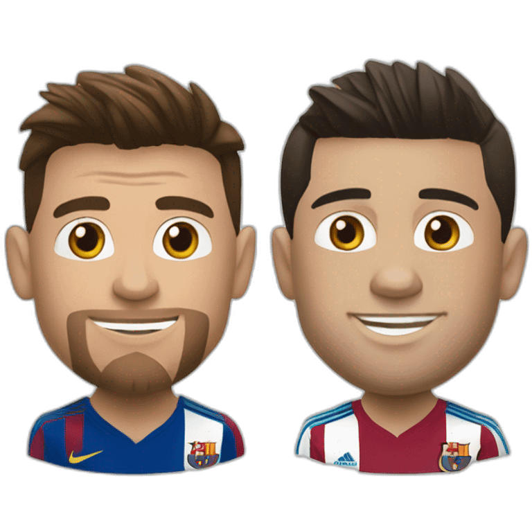 Ronaldo et messi emoji