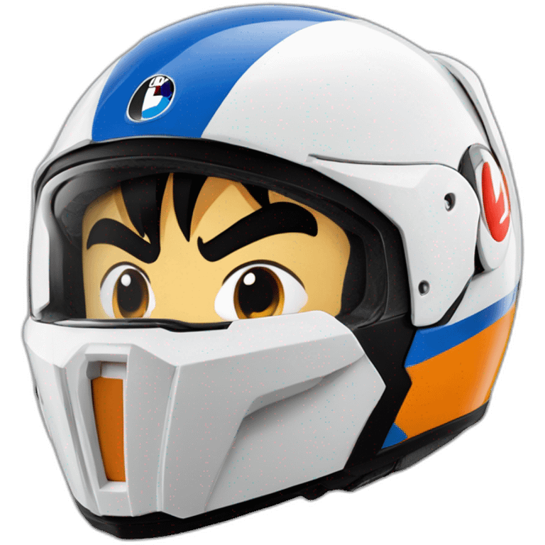 son goku bmw gs helmet emoji