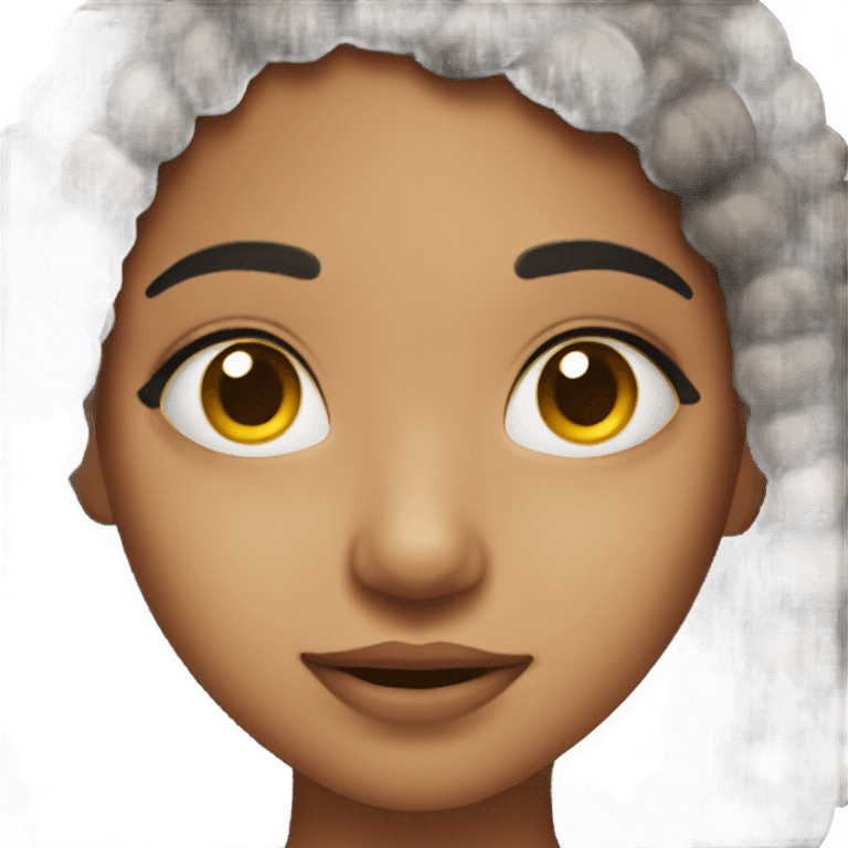 A hyperpigmentation girl emoji