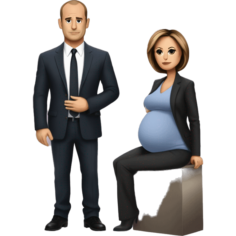 Olivia Benson and Elliot Stabler pregnant emoji