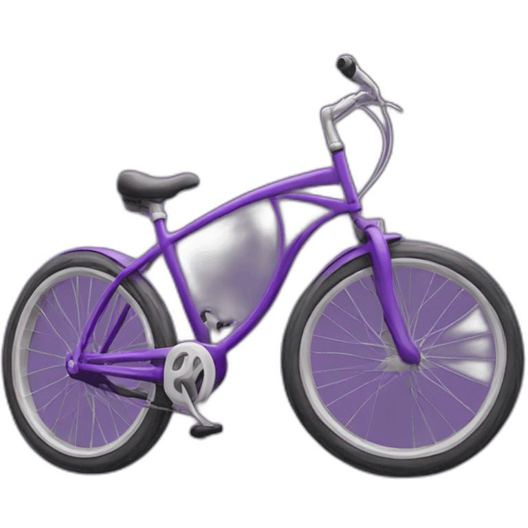 purple bike emoji