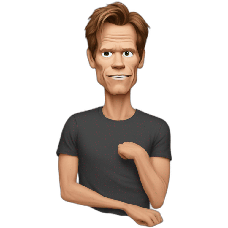 kevin-bacon cartoon wearing tee emoji