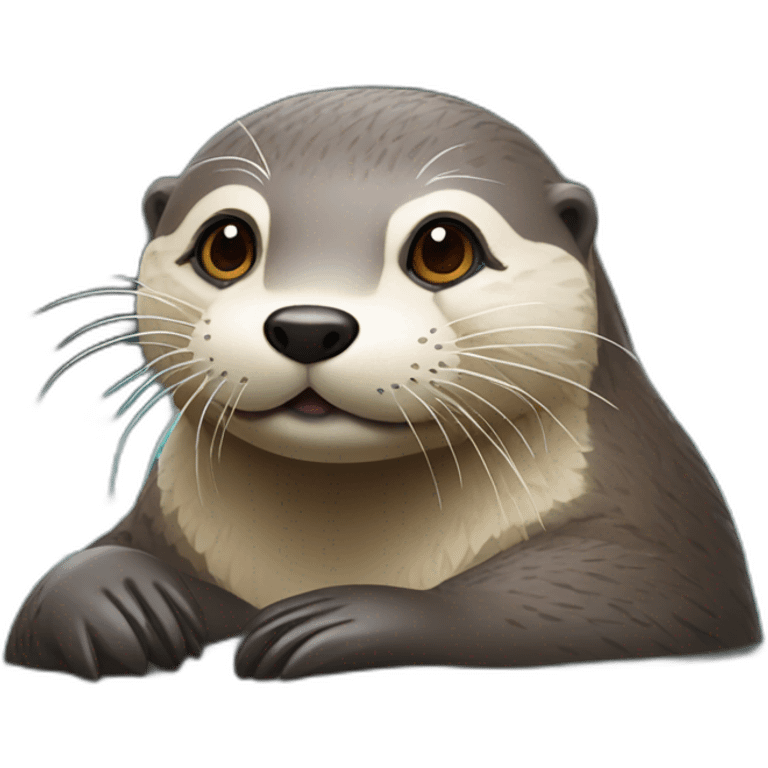 Loutre qui rigole emoji