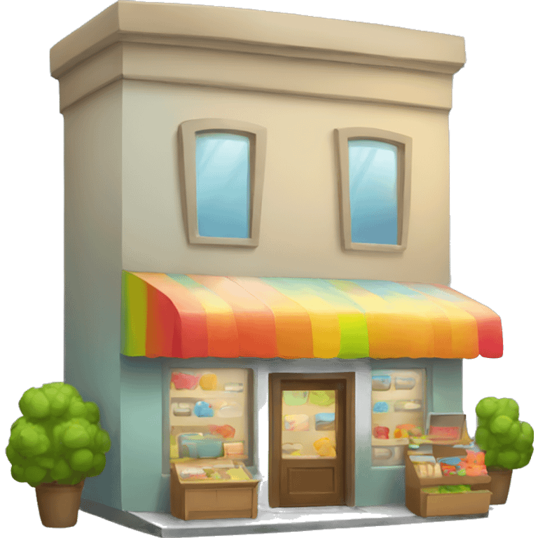 business shop rainbow emoji