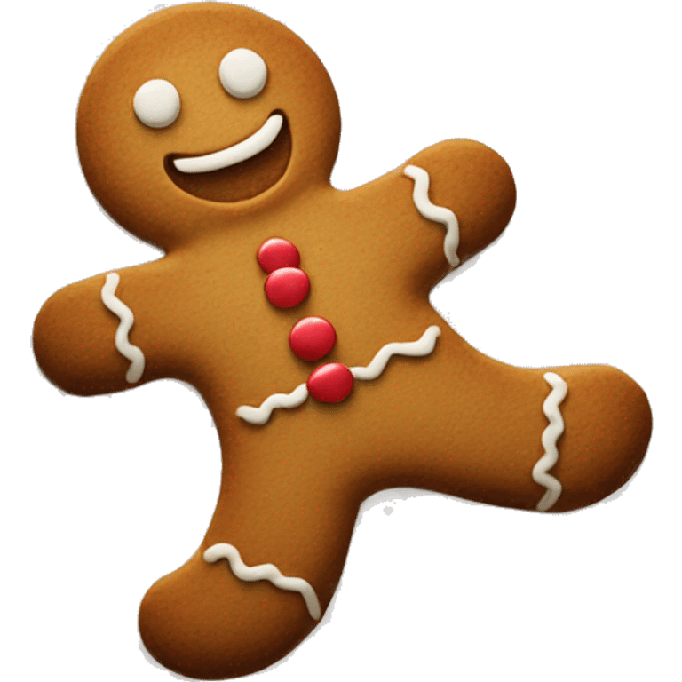 2-d Gingerbread man emoji