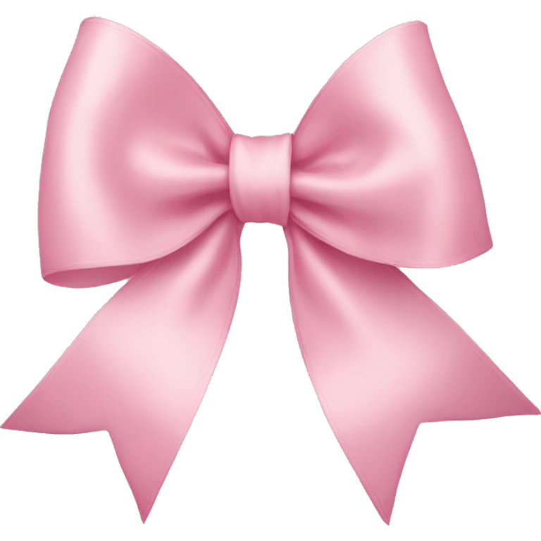 light pink ribbon bow emoji