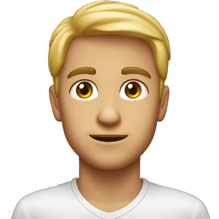 Ragazzo arrabbiato ce indica emoji