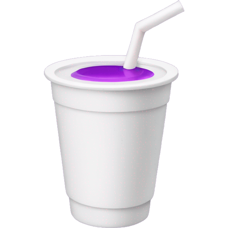 White party cup with purple juice on it emoji