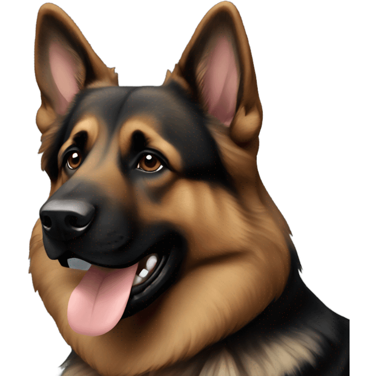 dark brown German shepherd emoji