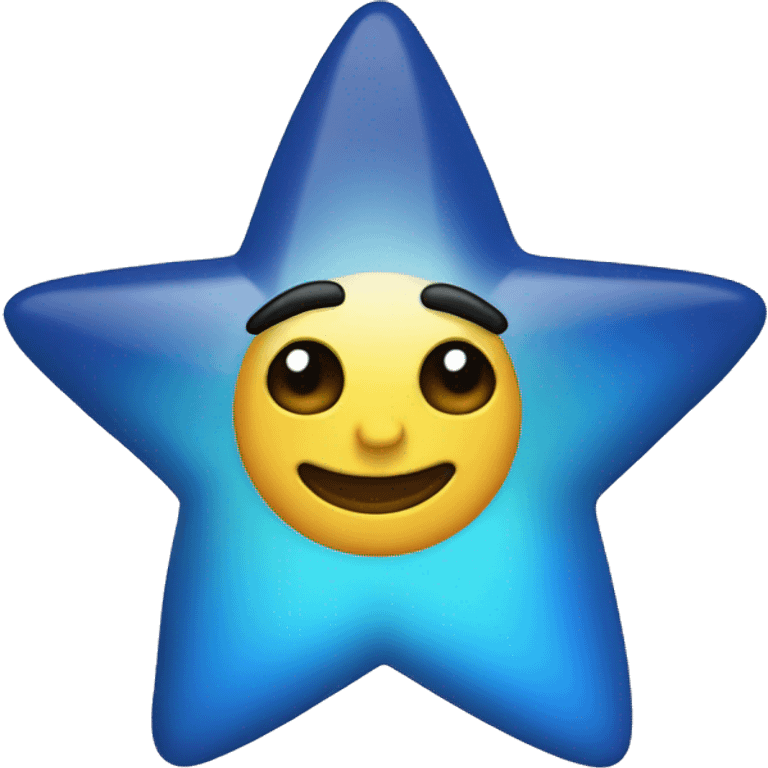 Estrella azul emoji