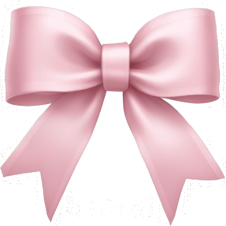 light pink ribbon bow emoji