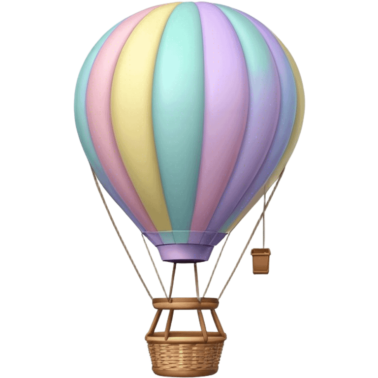 pastel hot air balloon  emoji