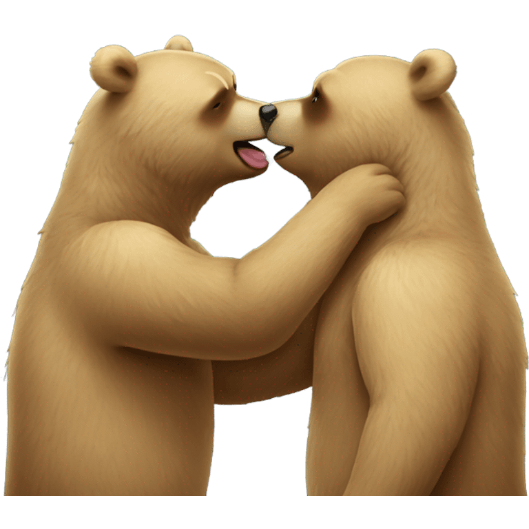 Bear kiss  emoji