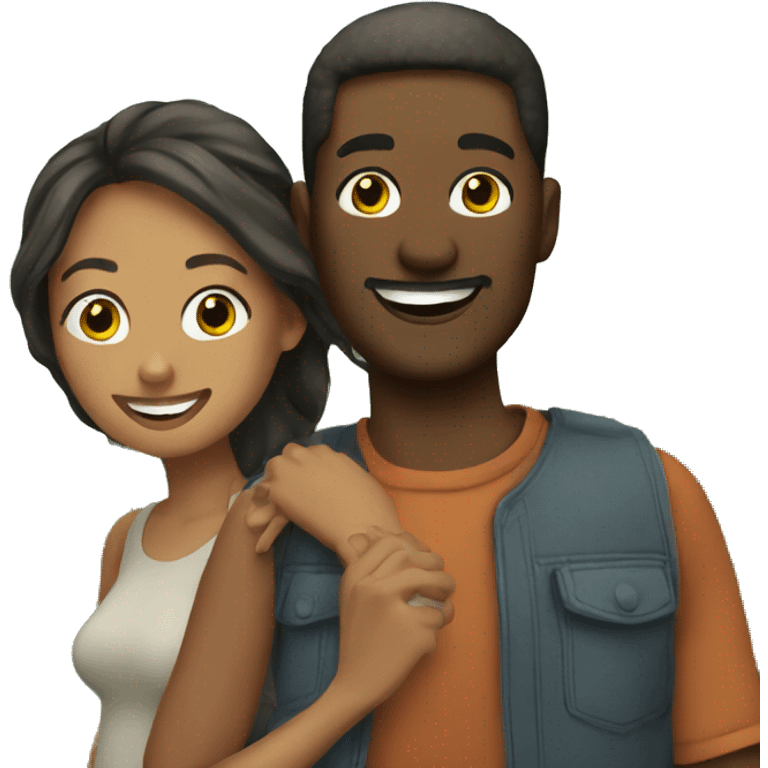 couple enjoying nature together emoji