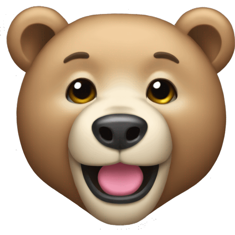 glam bear emoji