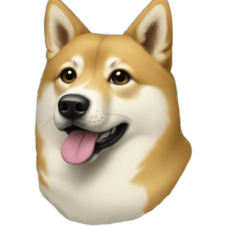 Dogecoin and dollars emoji