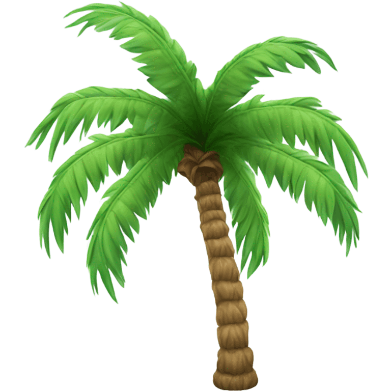 a palm tree with clouds around it  emoji