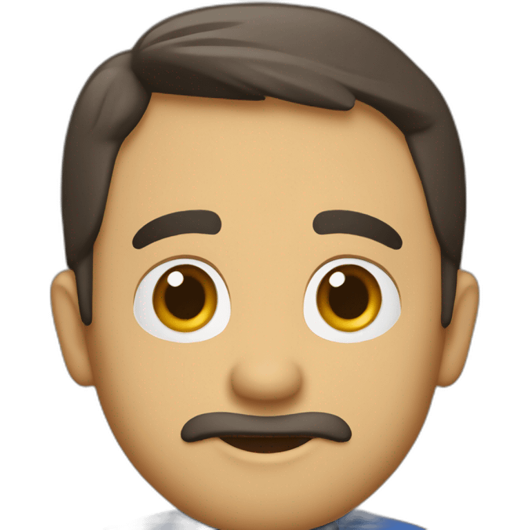 Chico rubio subido a cohete emoji