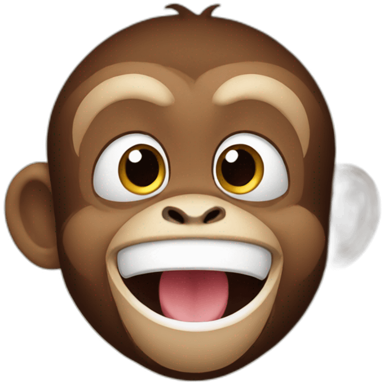 Monkey the life excited emoji