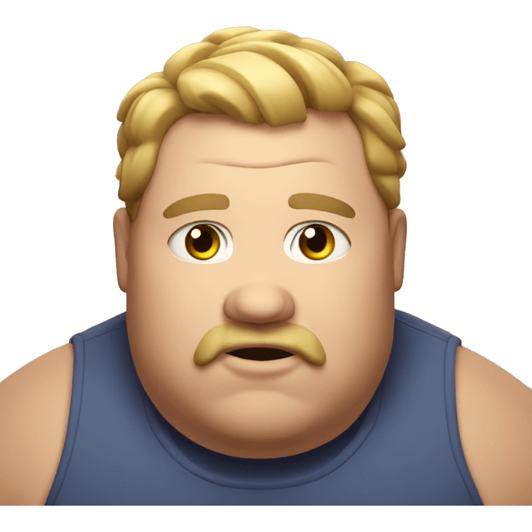 Really fat guy emoji