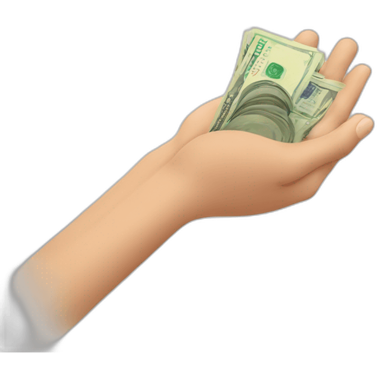 hand hold euros emoji