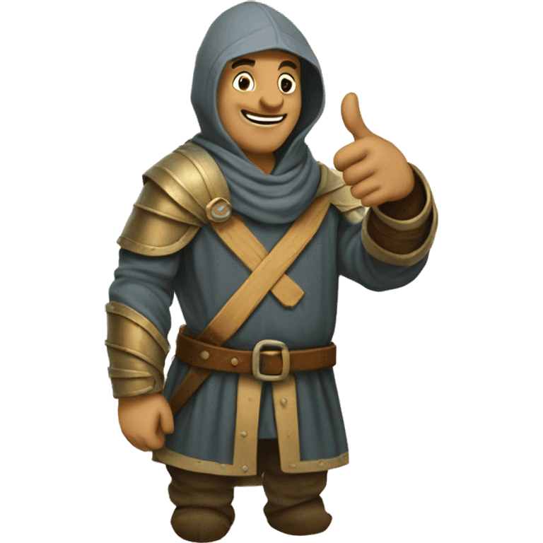 medieval thumbs up emoji