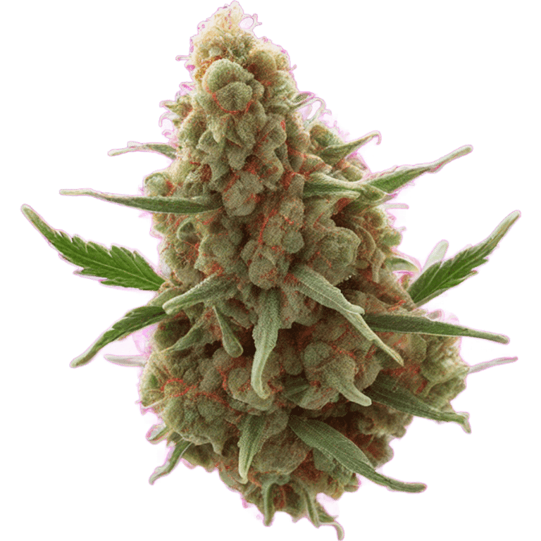 Hot pink weed nug  emoji