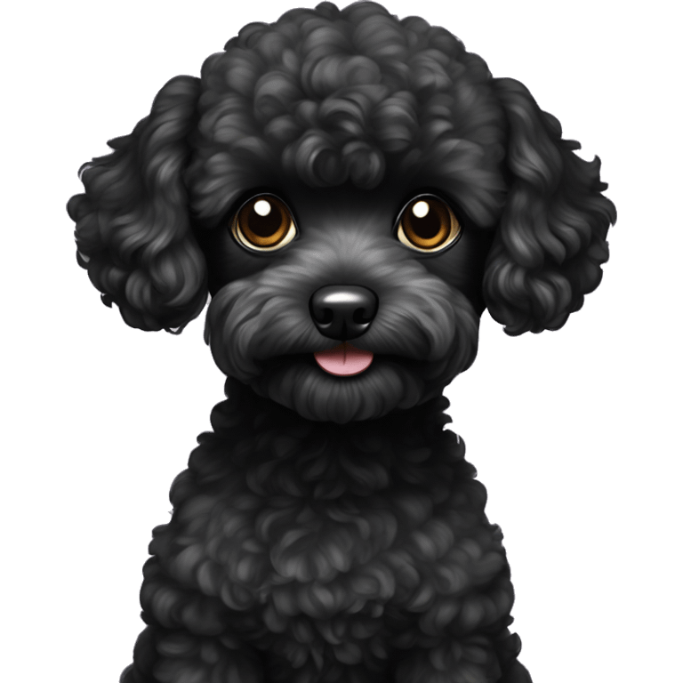 black toy poodle emoji