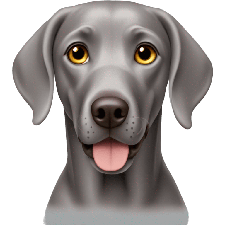 Grey Weimaraner  emoji