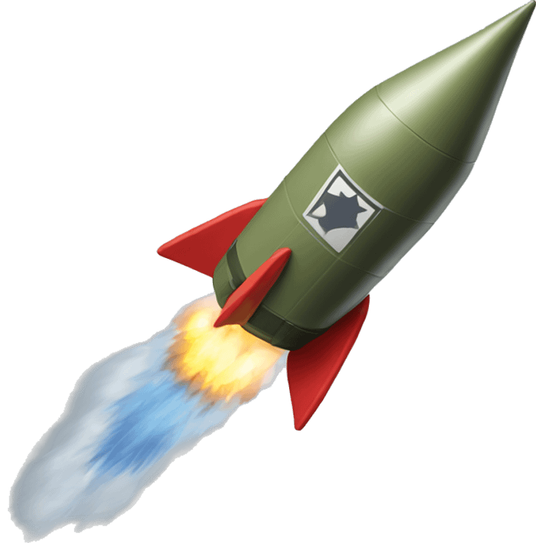 Military rocket  emoji