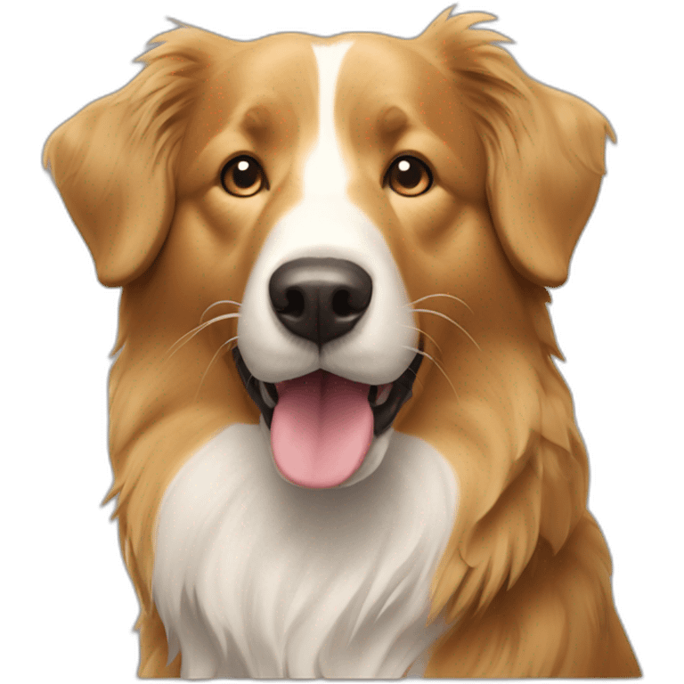 border collie golden retriever dog emoji