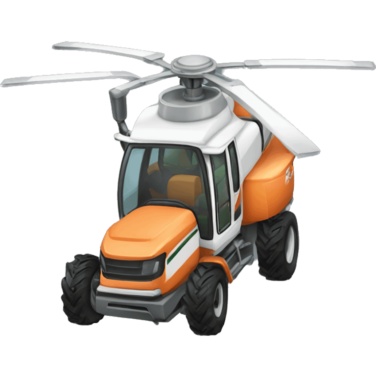 Agricultural chopper emoji