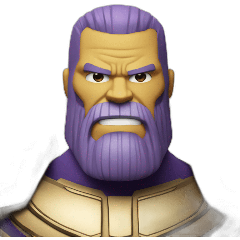 Thanos with beard emoji