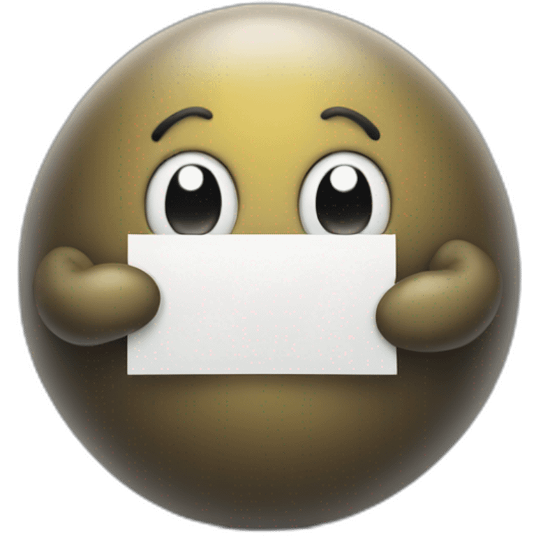 blob holding sign emoji