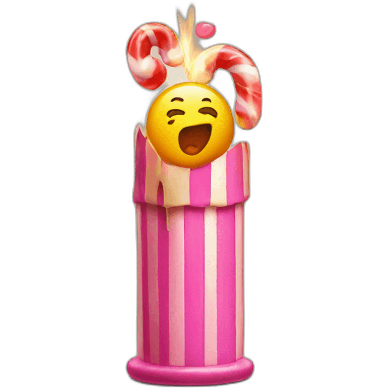 Candy meets heater emoji