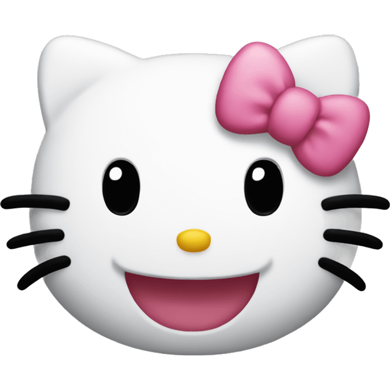 Hello kitty smiling emoji