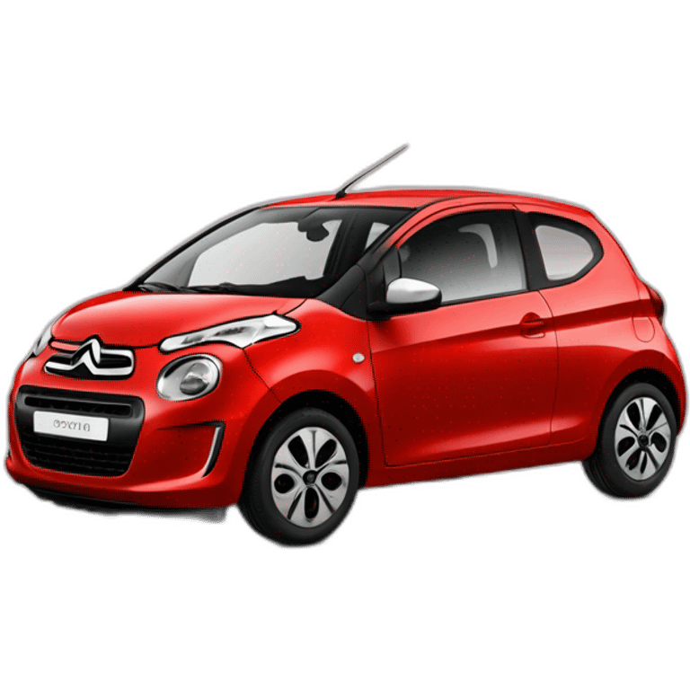 citroen C1 rouge ancienne emoji